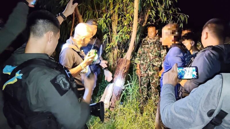 ‘กรมอุทยานฯ-ตำรวจ’บุกจับแก๊งมอดไม้พะยูงในเขตรักษาพันธุ์ฯห้วยทับทัน-ห้วยสำราญ จ.สุรินทร์